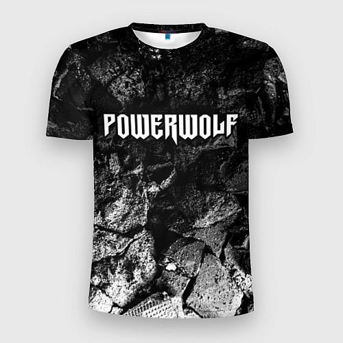 Мужская спорт-футболка Powerwolf black graphite / 3D-принт – фото 1