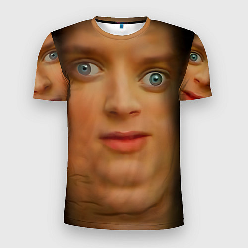 Мужская спорт-футболка Мем упоротый Фродо улыбается / 3D-принт – фото 1