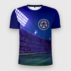 Футболка спортивная мужская Leicester City ночное поле, цвет: 3D-принт