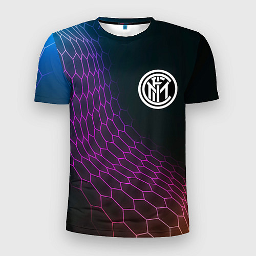 Мужская спорт-футболка Inter футбольная сетка / 3D-принт – фото 1