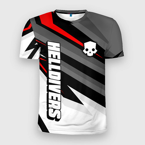 Мужская спорт-футболка Hellbivers 2 - red sport / 3D-принт – фото 1