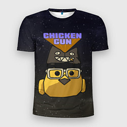 Футболка спортивная мужская Chicken gun space, цвет: 3D-принт