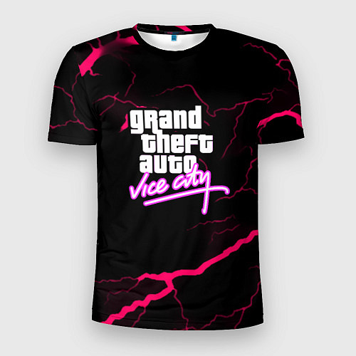 Мужская спорт-футболка GTA storm vice city / 3D-принт – фото 1