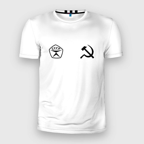 Мужская спорт-футболка СССР гост три полоски / 3D-принт – фото 1
