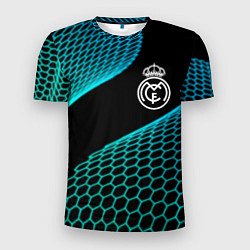 Футболка спортивная мужская Real Madrid football net, цвет: 3D-принт