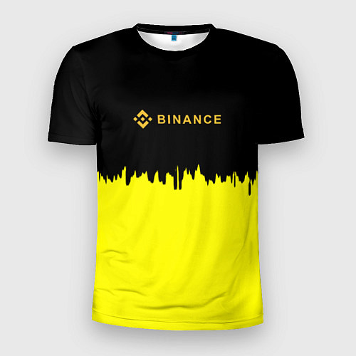 Мужская спорт-футболка Binance биржа краски / 3D-принт – фото 1
