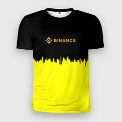 Футболка спортивная мужская Binance биржа краски, цвет: 3D-принт