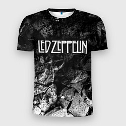 Мужская спорт-футболка Led Zeppelin black graphite
