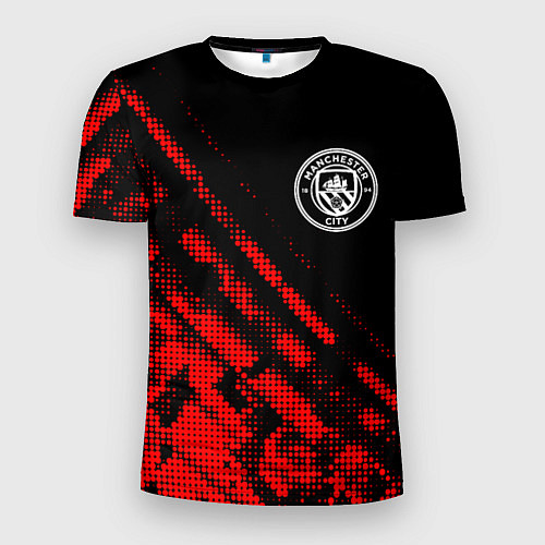 Мужская спорт-футболка Manchester City sport grunge / 3D-принт – фото 1