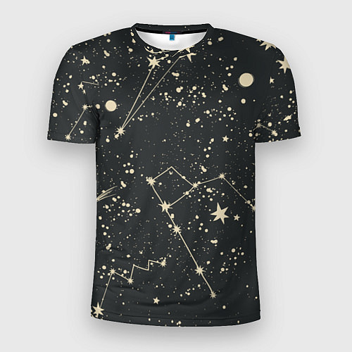 Мужская спорт-футболка Звёздная карта / 3D-принт – фото 1