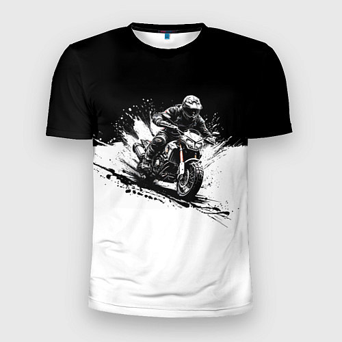 Мужская спорт-футболка Scrambler BlacknWhite / 3D-принт – фото 1