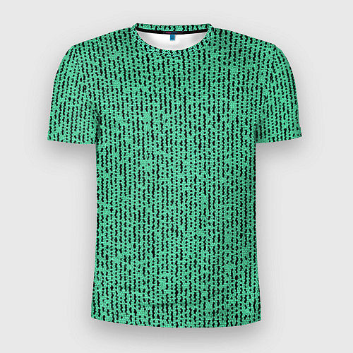 Мужская спорт-футболка Мозаика нефритовый зелёный / 3D-принт – фото 1