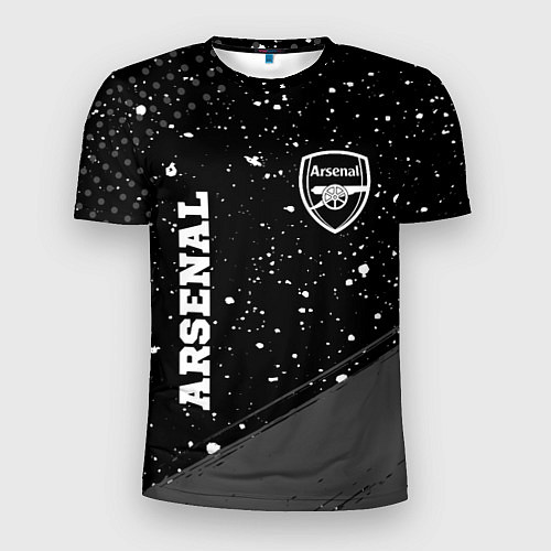 Мужская спорт-футболка Arsenal sport на темном фоне вертикально / 3D-принт – фото 1