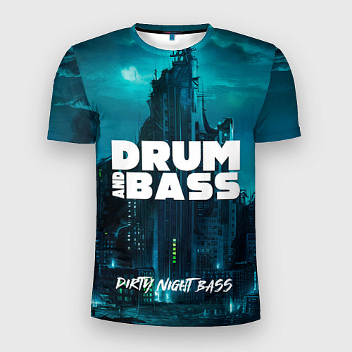 Мужская спорт-футболка Dnb night / 3D-принт – фото 1