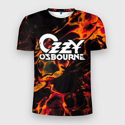 Футболка спортивная мужская Ozzy Osbourne red lava, цвет: 3D-принт