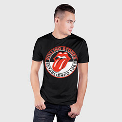 Футболка спортивная мужская Rolling Stones Established 1962 group, цвет: 3D-принт — фото 2