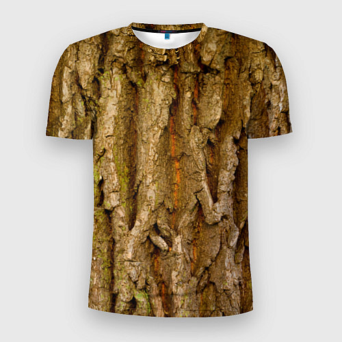 Мужская спорт-футболка Кора дерева текстура / 3D-принт – фото 1