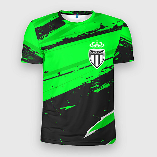 Мужская спорт-футболка Monaco sport green / 3D-принт – фото 1