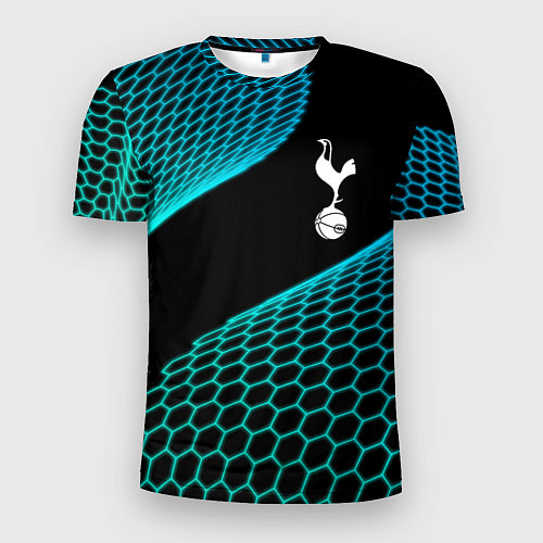 Мужская спорт-футболка Tottenham football net / 3D-принт – фото 1