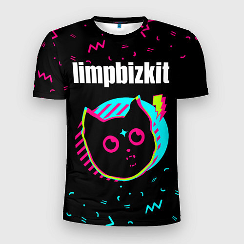 Мужская спорт-футболка Limp Bizkit - rock star cat / 3D-принт – фото 1