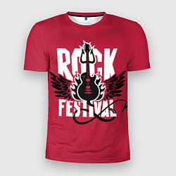 Мужская спорт-футболка Рок фестиваль - гитара