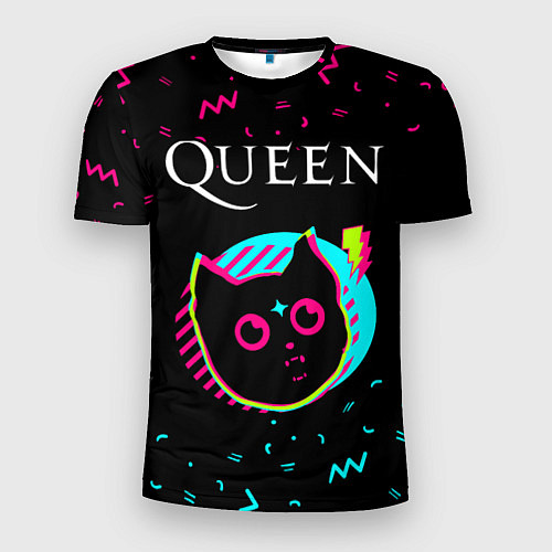 Мужская спорт-футболка Queen - rock star cat / 3D-принт – фото 1