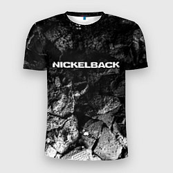 Футболка спортивная мужская Nickelback black graphite, цвет: 3D-принт