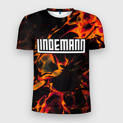 Футболка спортивная мужская Lindemann red lava, цвет: 3D-принт