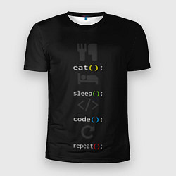 Мужская спорт-футболка Будни программиста