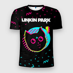Мужская спорт-футболка Linkin Park - rock star cat