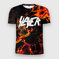 Мужская спорт-футболка Slayer red lava