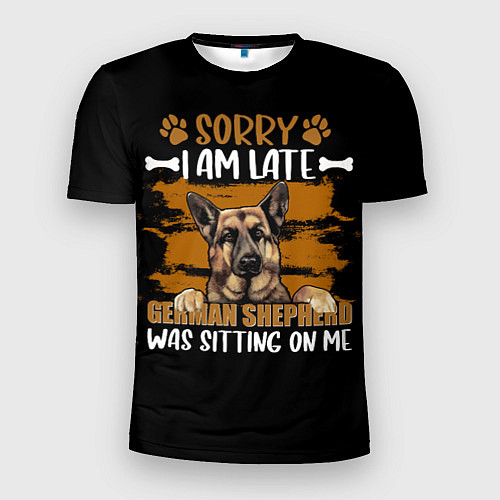 Мужская спорт-футболка Немецкая овчарка - german shepherd / 3D-принт – фото 1