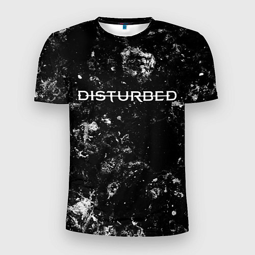 Мужская спорт-футболка Disturbed black ice / 3D-принт – фото 1