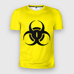 Мужская спорт-футболка Warning Danger Опасность паранормальных существ
