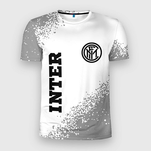 Мужская спорт-футболка Inter sport на светлом фоне вертикально / 3D-принт – фото 1