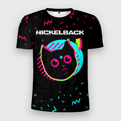 Футболка спортивная мужская Nickelback - rock star cat, цвет: 3D-принт