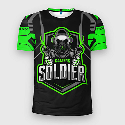 Мужская спорт-футболка Games soldier / 3D-принт – фото 1