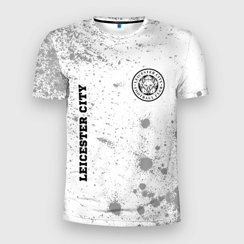 Мужская спорт-футболка Leicester City sport на светлом фоне вертикально / 3D-принт – фото 1