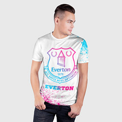 Футболка спортивная мужская Everton neon gradient style, цвет: 3D-принт — фото 2