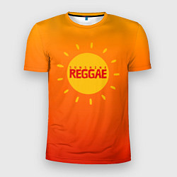 Мужская спорт-футболка Orange sunshine reggae