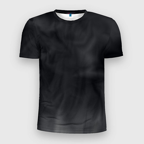 Мужская спорт-футболка Тёмный серый дымчатый / 3D-принт – фото 1
