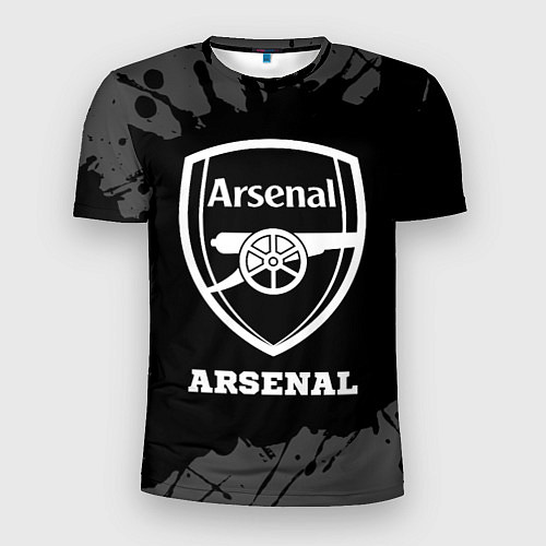 Мужская спорт-футболка Arsenal sport на темном фоне / 3D-принт – фото 1