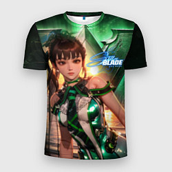 Мужская спорт-футболка Stellar Blade Eve green style
