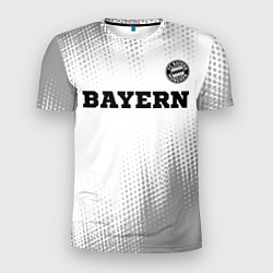 Мужская спорт-футболка Bayern sport на светлом фоне посередине