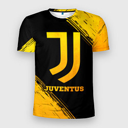 Мужская спорт-футболка Juventus - gold gradient