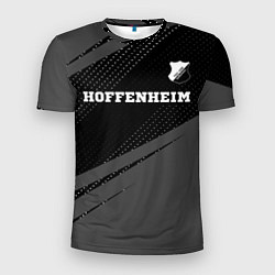 Мужская спорт-футболка Hoffenheim sport на темном фоне посередине