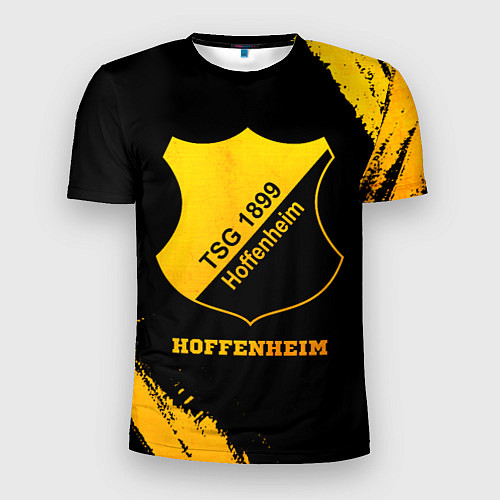 Мужская спорт-футболка Hoffenheim - gold gradient / 3D-принт – фото 1
