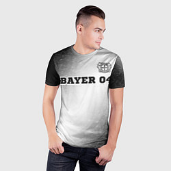 Футболка спортивная мужская Bayer 04 sport на светлом фоне посередине, цвет: 3D-принт — фото 2