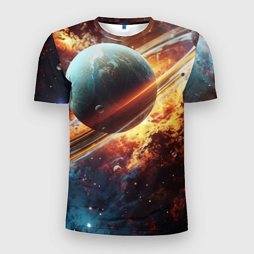 Мужская спорт-футболка Большая планета / 3D-принт – фото 1