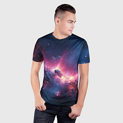Футболка спортивная мужская Взрыв в космосе, цвет: 3D-принт — фото 2